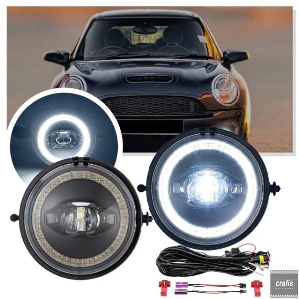 並行輸入品 ミニクーパー R55 R56 R57 R58 R59 R60 カントリーマン R61 ペースマン用 LED フォグランプ（デイタイムランニングライト