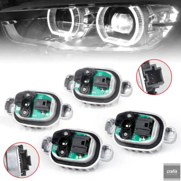 並行輸入品 BMW 1シリーズ F20 F21 LCI 114d 116d 116i 118d 3ピン 6ピン用 LEDヘッドライト エンジェルアイ ホワイト 