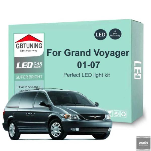 並行輸入品 クライスラー グランドボイジャー 2001 04 01 2005 2006 2007 用 17 ピース 車用アクセサリー Canbus LED イン
