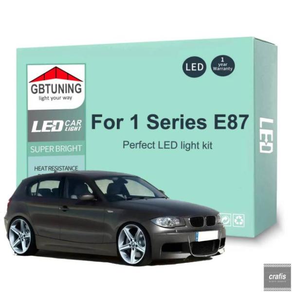 並行輸入品 BMW 1シリーズ E87 2003-2007 10 01 2011 2012用 Canbus LED室内灯バルブキット 15個 車内  トランクラ