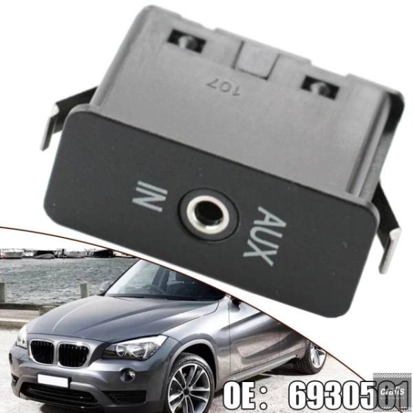 並行輸入品 補助オーディオ AUX ソケット BMW X3X5X6Z4E81E87E90 用カー AUX ソケット 6930561 ABS ブラックパーツ 部品