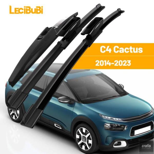 並行輸入品 シトロエン C4 カクタス 2014-2023 用 フロント リア ワイパーブレード 1セット 2015 - 18 2019 - 21部品 パーツ 