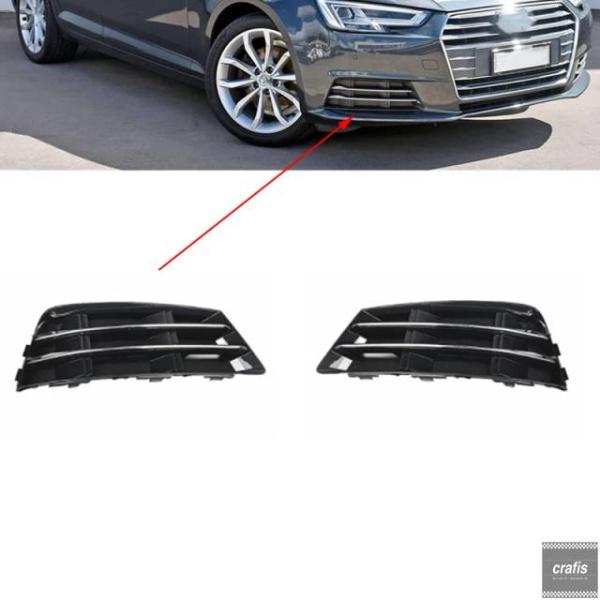 並行輸入品 8W0807681R 8W0807682R アウディ A4 B9 2016 2017 2018 フロントバンパー フォグランプ グリル モディフィケ