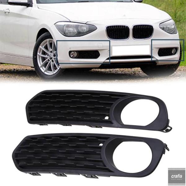 並行輸入品 BMW 1シリーズ F20 F21 116i 118i 120i 2011-2015 前期型用 フロントバンパー フォグランプ トリムカバー グリル