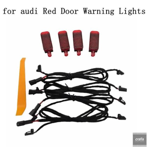 並行輸入品 アウディ A3 A4 A6 A7 A8 Q3 Q5 Q7 TT S3 S4 S6 RS3 RS4 RS7 用 LED 赤色ハザード  車内ドア 赤色