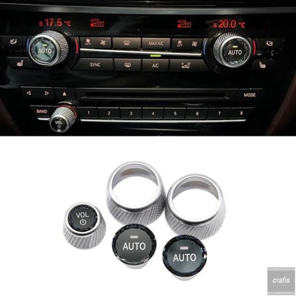 並行輸入品 BMW MGU 1 2 3 4 5 6 7 8 X3 X4 X5 X6 X7 シリーズ用クリスタルカーボリュームエアコンノブオーディオコントロールボ