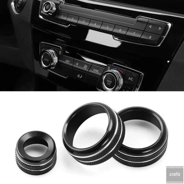 並行輸入品 BMW 1 2 3 3GT 4 X1 F30 F34 F20（ボタンするカーエアコンオーディオボリュームコントロールノブトリムリングアクセサリー部品