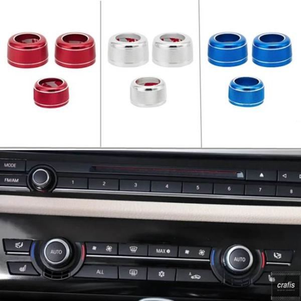 並行輸入品 BMW 5 6 7 シリーズ F01 F07 F10 F18 X5 X6 F15 F16 用製カーエアコンノブオーディオボリュームコントロールボタン
