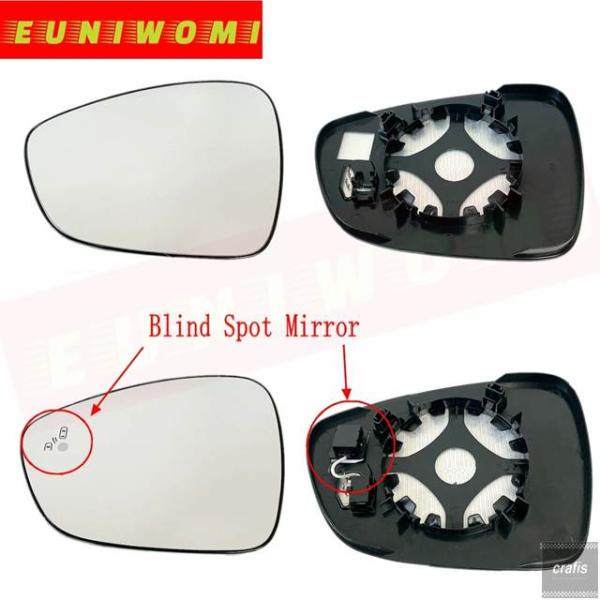並行輸入品 プジョー508 SW RCZ 2011 - 14 2015 - 18 2019 2020用ブラインドスポット機能ヒーター内蔵凸面鏡ガラス部品 パーツ