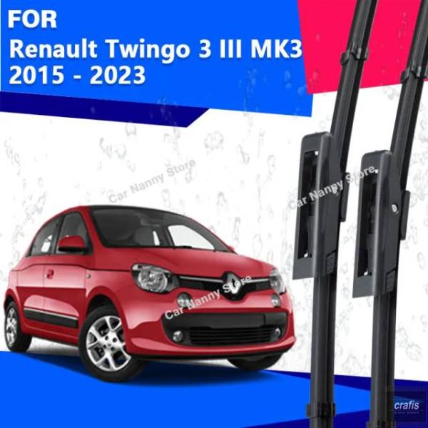 並行輸入品 ルノー トゥインゴ 3 III MK3 2015 - 2023 用フロントガラスワイパーブレード2016 - 19 用ゴムストリップワイパー部品 パ