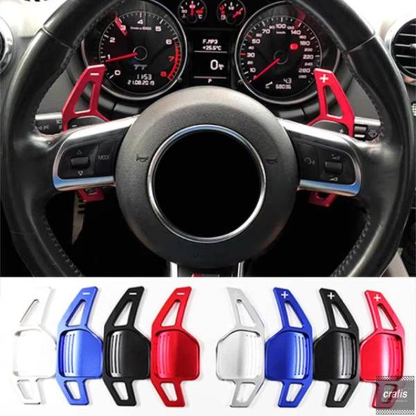 並行輸入品 アウディ TT TTS MK2 8J A5 S5 クーペ A4 B8 A3 8P S3 Q5 A8 R8 用ステアリングホイールシフトパドルシフター