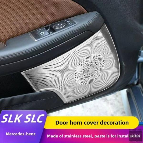 並行輸入品 メルセデスベンツ 2011-2012 R172 SLK200 2016-2019 W197 SLC300 260用インテリアドアスピーカーメッシュカ