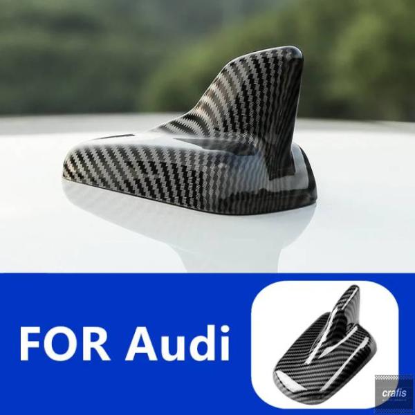 並行輸入品 アウディ A3 A3L A4L A5 A6L A7 Q2L Q3 Q5L Q7 Q8 2009-2023 用 カーボンパターン シャークフィンアンテ