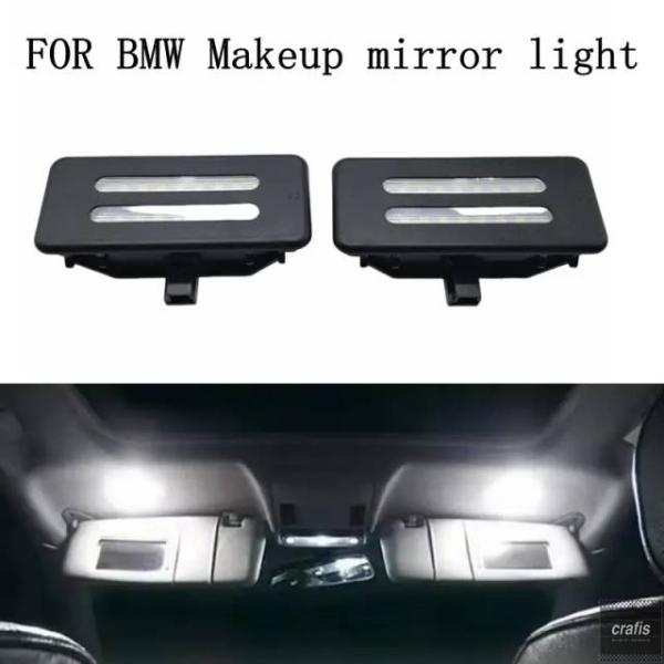 並行輸入品 BMW 3 5シリーズ X3 X5 X6 E90 E91 E92 E60 E61 E70 E71 E84 F25用 ホワイトLED車内サンバイザーミ