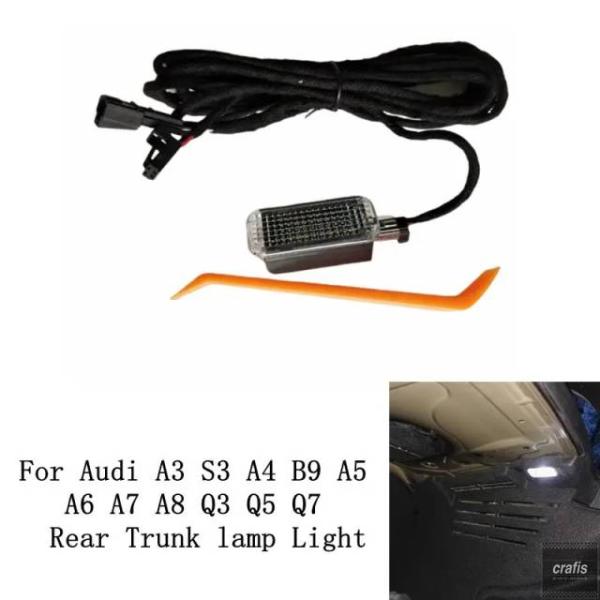 並行輸入品 アウディ A4 B9 2016 2017 2018 Q2 Q3 Q5 A3 A6 用 車内リアテールゲート LED トランクライト 3 SMD ラン