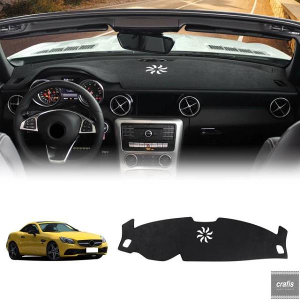 並行輸入品 メルセデスベンツ SLK R172 2011-2015 2016 SLC 2016-2020 用フランネル カーサマーダッシュボードカバーマット ライトパッド パーツ 部品