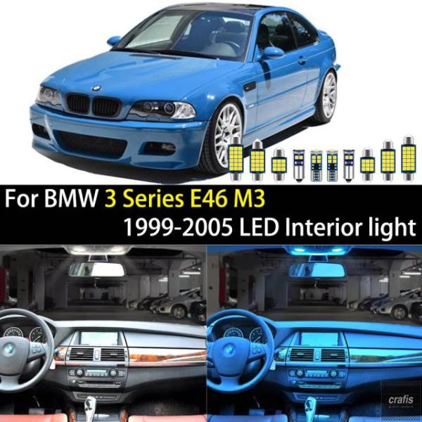 並行輸入品 BMW 3シリーズ E46 M3 全モデル 36192 2003 2004 2005 LED 車内ライトランプ 電球アクセサリーキット パーツ 部品