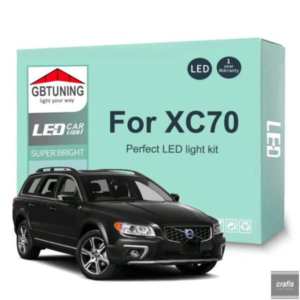 並行輸入品 ボルボ XC70 295 136 SUV 2002-2014 用 LED インテリアライトバルブキット - 16 車内マップランプ トランク 車内ラ