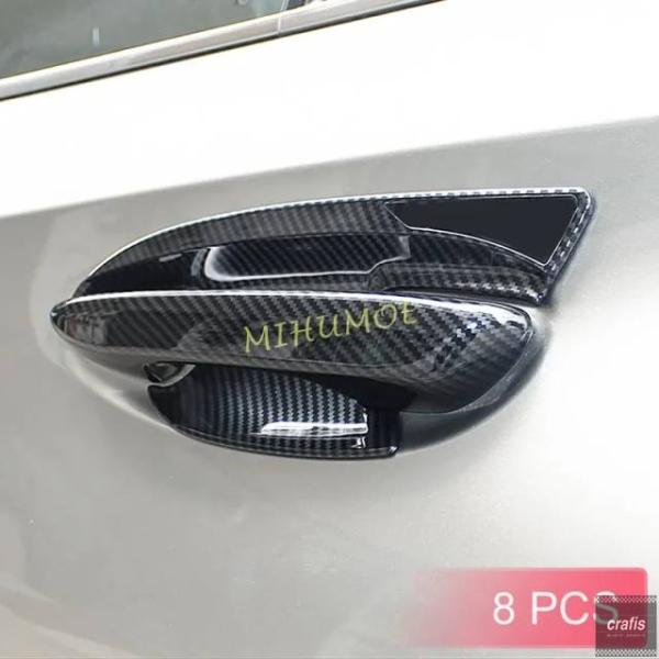 並行輸入品 レクサス UX 200 250h UX300e 2019 - 21 2022 2023 2024 用カーボンドアハンドルカバー + サラウンドトリム