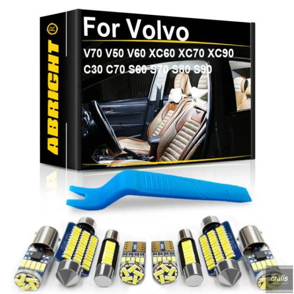 並行輸入品 ボルボ V70 V50 V60 XC60 XC70 XC90 C30 C70 S60 S70 S80 S90 ワゴン セダン用 車内LEDライト C
