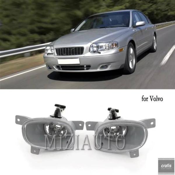 並行輸入品 ボルボ S80 MK 1999 2000-2006 用フォグランプアセンブリバルブなしフォグライトヘッドライトフロントバンパーフォグランプ パーツ 
