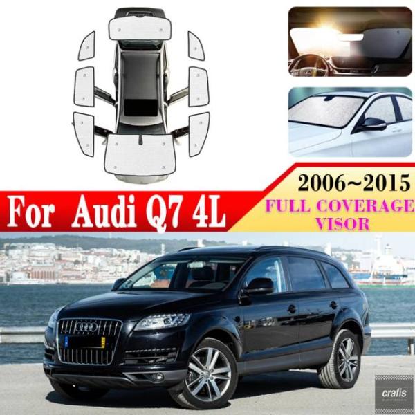 並行輸入品 アウディ Q7 4L アクセサリー 2006〜2015年式用 オートバイザー フロントガラス 紫外線防止 サンプロテクター カバー カーアクセサリー