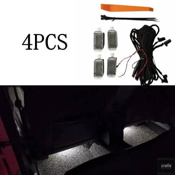 並行輸入品 車内リア LED 足元ライトアウディ A1 A3 8V A4 B8 B9 S4 A5 S5 A6 C6 C7 S6 A7 A8 4H 4E S8 Q