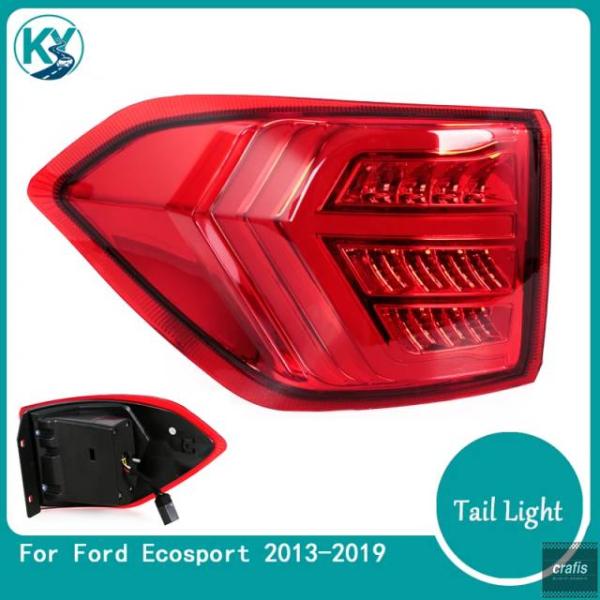 並行輸入品 LEDテールライトリアバンパーブレーキランプウィンカーランプカーアクセサリーフォード エコスポーツ 2013-2019用 パーツ 部品