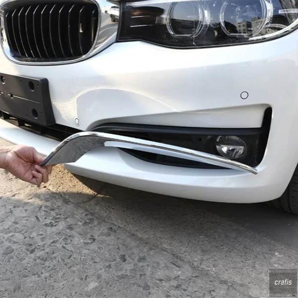 並行輸入品 BMW 3シリーズ GT グランツーリスモ F34 2013-2018 ABS製 フロントフォグランプストリップトリムセット2個