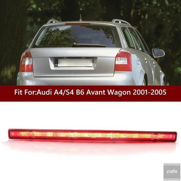 並行輸入品 赤色サードブレーキランプスモークレンズアウディA4S4 B6アバントワゴン2001-2005年式装飾パーツ