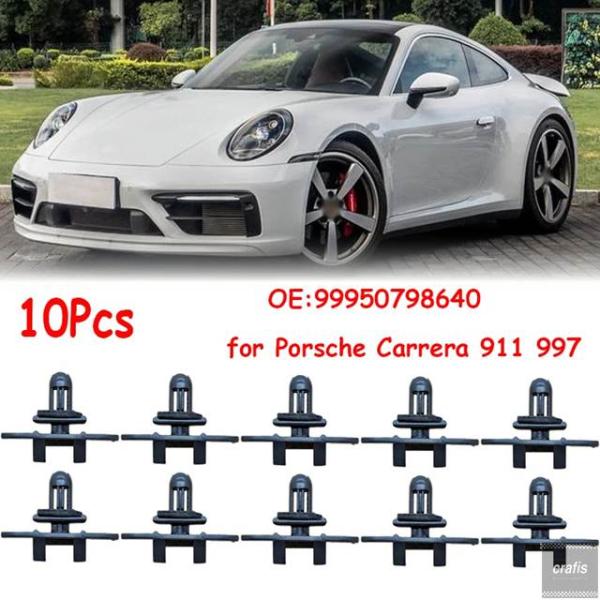並行輸入品 ポルシェ カレラ 911 カブリオレ スピードスター タルガ 997 991 99950798640用 ボディアンダースカート内装固定クリップ 10