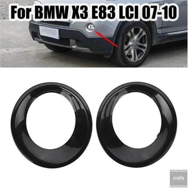 並行輸入品 BMW X3 E83 LCI 2007-2010 フォグランプカバートリム 51113423789 51113423790 車