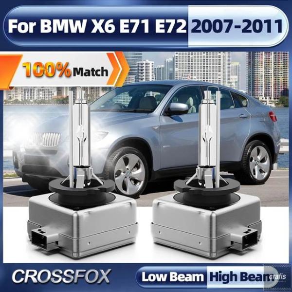 並行輸入品 2個 35W D1S キセンHIDバルブ 6000K 車用ヘッドライト ヘッドランプ 電球 BMW X6 E71 E72 20071001 2011