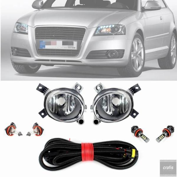 並行輸入品 フロントフォグランプライト アウディ A3 スポーツバック カブリオレ 20081101 2012 2013 ドライビングライト部品 パーツ アクセ
