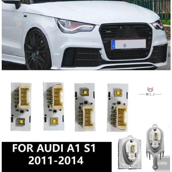並行輸入品 ホワイトDRLボード 2011-2014 アウディ A1 センヘッドライト LEDデイタイムランニングライトチップ 8X0998475 8X0 99