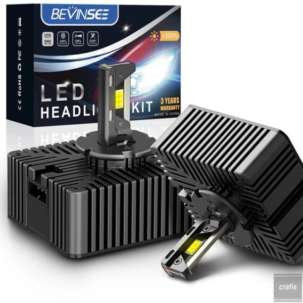 並行輸入品 D5S LED 80W 8000LM D3S D3R D1S D1R D2S D2R CANBUS ヘッドライト HID キセン ダイレクト アウデ