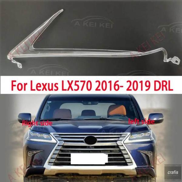 並行輸入品 レクサス LX570 2016 - 19 車用ヘッドライト DRL ライトガイドプレート デイタイムランニング LED ライトチューブバー部品 パー