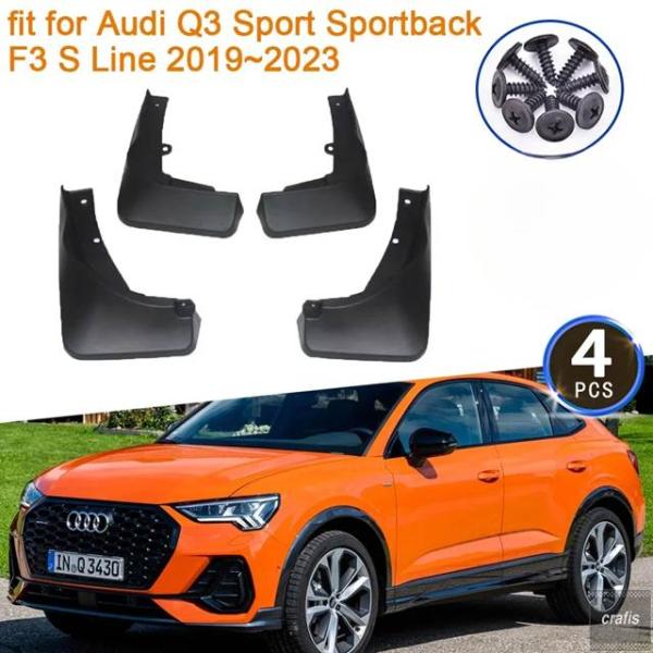 並行輸入品 アウディ Q3 スポーツ スポーツバック F3 Sライン 2019 - 21 2022 2023 マッドガード リアホイール  SUV フェンダーフ