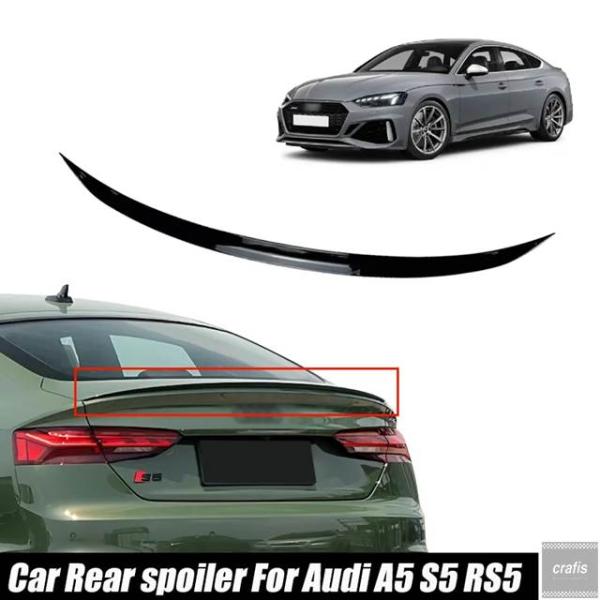 並行輸入品 アウディ A5 S5 RS5 A3 A4 A6 セダン Sライン 車用リアウィング トランク テールスポイラーリップ ラバー ソフト 部品 パーツ 