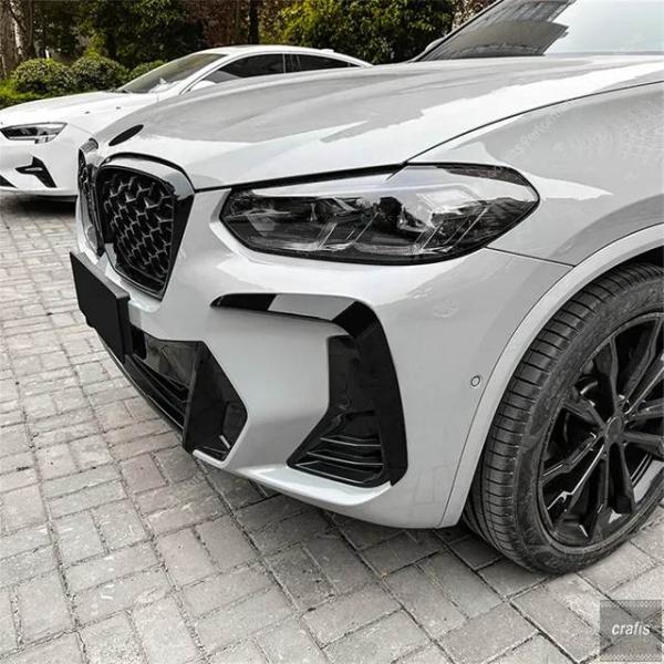 並行輸入品 BMW X3 G04 G02 LCI フロントバンパーリップスプリッター フォグランプグリルトリムカバー エアベント 20i 20d 30i 30d