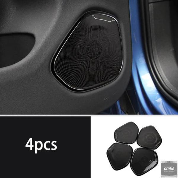 並行輸入品 ボルボ XC60 車用ドアオーディオフレーム用特殊オーディオカバー装飾カバーカーアクセサリーカーステッカー 2018-2024パーツ 部品 アクセサ