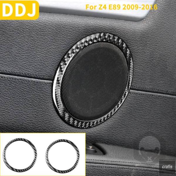 並行輸入品 BMW Z4 E89 2009 12 01 2013 - 16 ロードスター用カーボンドアスピーカーラウドスピーカーリングサークルステッカーパーツ 
