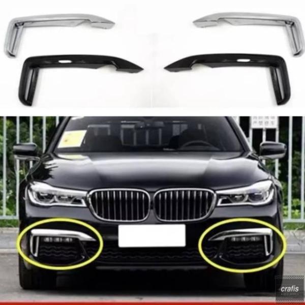 並行輸入品 BMW 7シリーズ G11 G12 730 740 750 2016-2018（Mスポーツバージョン用フロントバンパーフォグランプグリル 51118