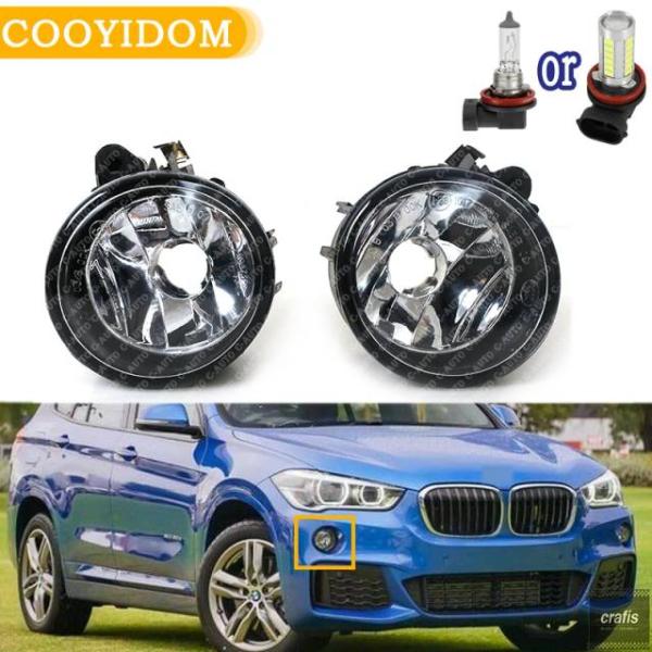 並行輸入品 BMW X3 X4 X5 X5M X6 X6M F48 2016-2018用 LEDバルブ搭載フロントフォグランプ ハロゲンバルブ 63177238