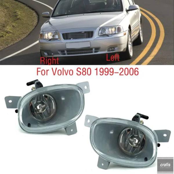 並行輸入品 ボルボ S80 1999年2月1日〜2003年6月1日用 フロントバンパーフォグランプ フォグライト フォグランプ バルブなしパーツ 部品 アクセサ