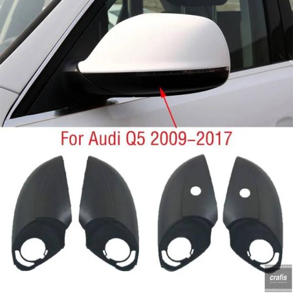 並行輸入品 アウディ Q5 2009-2017 車用リアビュードアサイドミラーアンダーベースカバーシェルリッドパーツ 部品 アクセサリー