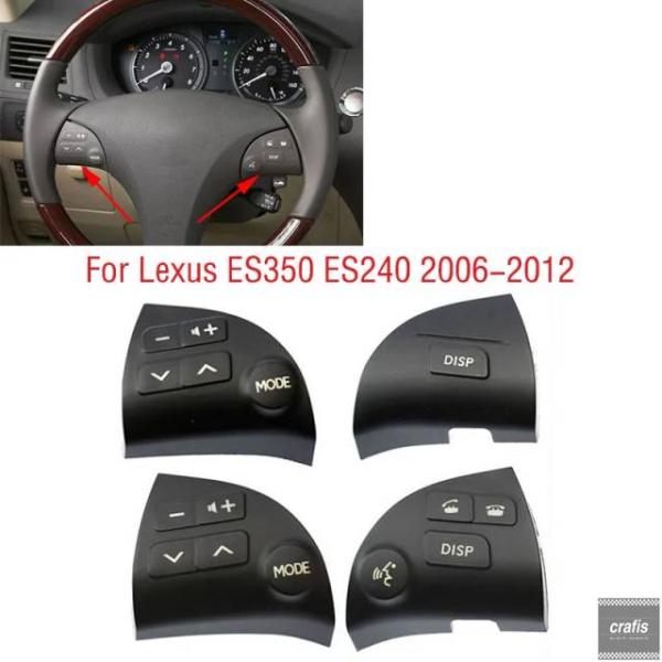 並行輸入品 レクサス ES350 ES240 2006-2012 車用ステアリングホイール多機能Bluetoothスピーカー音量調節ボタンスイッチカバーキャップ
