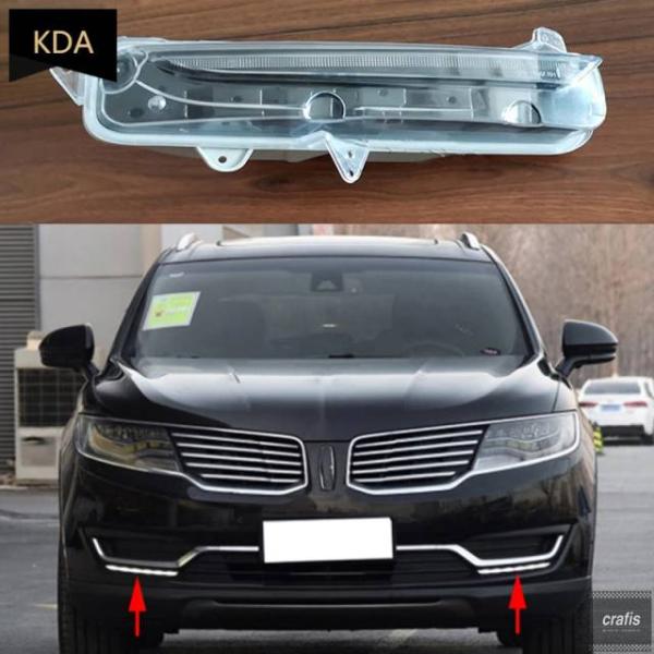 並行輸入品 リンカーンMKX 2014 - 2016 2018用自動左右LEDデイタイムランニングフォグライト FAIZ-13200-C FAIZ-13200-