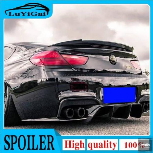 並行輸入品 BMW M6 F12 F13 F06 4ドア2ドア用 カーボンリアブートウィングスポイラー リアルーフスポイラーウィング トランクリップ ブートカバ