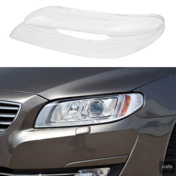 並行輸入品 ボルボS80 S80L 2008-2015用フロントヘッドランプカバークリアランプシェードヘッドライトカバーシェルマスクレンズパーツ 部品 アクセサ